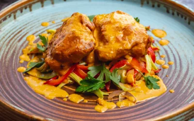 Pollo al curry con leche de coco