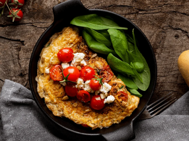 Desayuno bajo en carbohidratos: Omelette Capressa