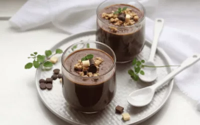Pudin de chocolate de aguacate
