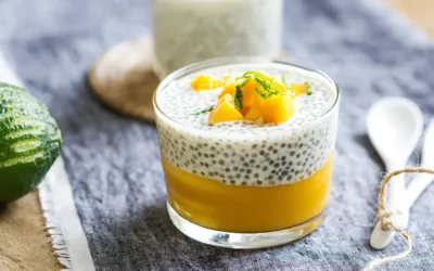 Chía pudding y mango