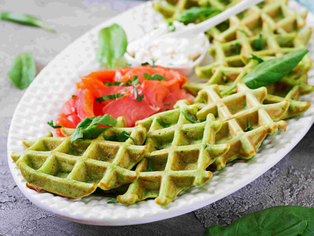 Waffles de calabacín