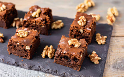 Brownies de auyama con nueces