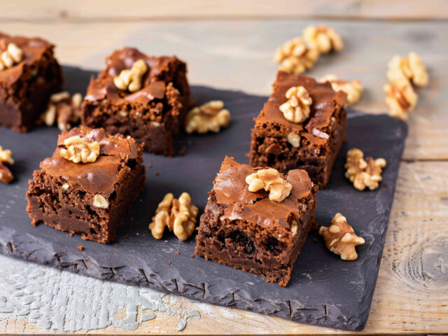 Brownies de auyama con nueces