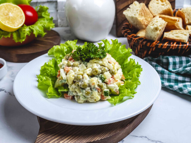 Ensalada de gallina ligera